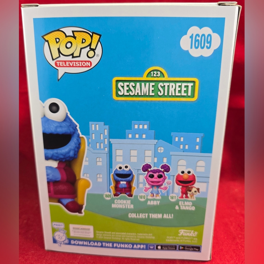 Cookie Monster funko # 1609 (Nib) With Pop Protector - Picture 6 of 6